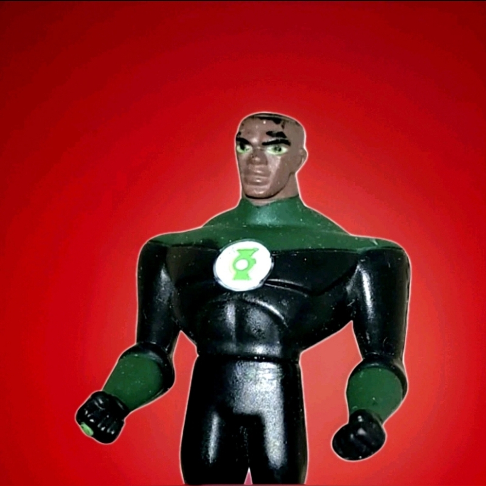 Metal base GREEN LANTERN JOHN STEWART FIGURE ✯✯ DC COMICS JUSTICE LEAGUE ✯✯